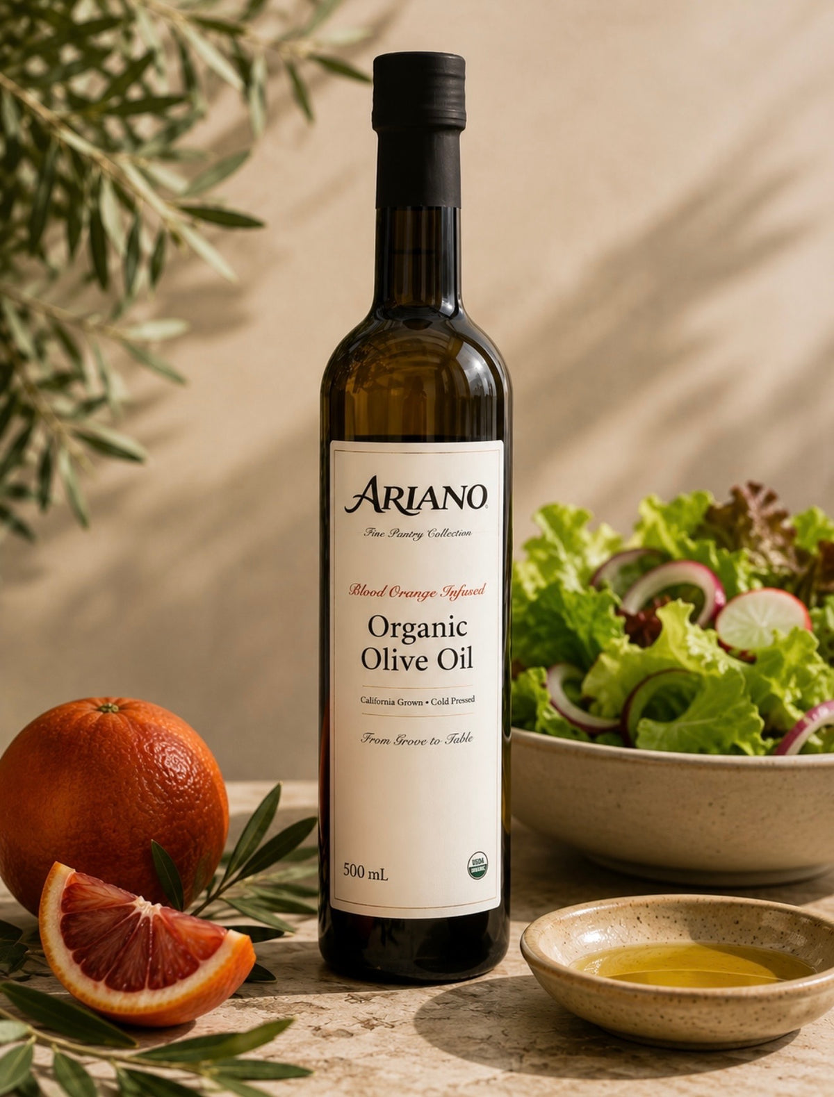 Blood Orange Infused Organic Extra Virgin Olive Oil
